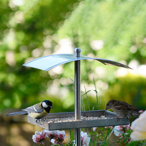 JH-Mech 금속 스탠딩 버드 피더 비바람에 견디는 튼튼한 높이 조절 가능 스테인리스 스틸 메타 스탠드 버드 피더 - Product Image 4