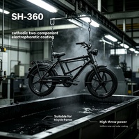 Revêtement électrophoretique cathodique bicomposant noir SH-360, écologique et sans métaux lourds, ultra-puissant