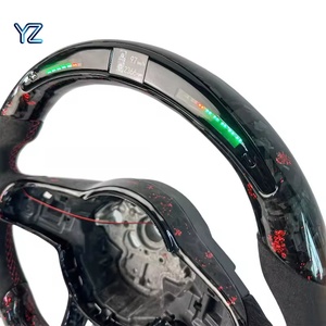 Volant en fibre de carbone YZ avec compteur de vitesse LED pour Volkswagen MK7 MK6 MK5 Golf R GTI GTS GTD GTE Polo GTI Golf 7 Golf 6 - Product Image 5