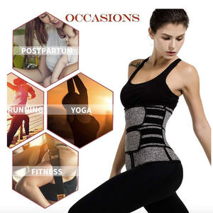 Corsé adelgazante de neopreno con efecto Sauna para <span class=keywords><strong>mujer</strong></span>, faja de entrenamiento de cintura con 3 correas - Product Image 3