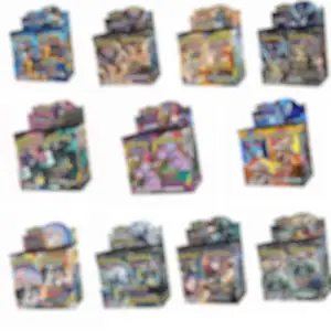 360 unids/caja TCG Poke Moned Carte Booster Box Charizard Blastoise Venusaur barato GX Vmax juego de cartas coleccionables paquete de juego