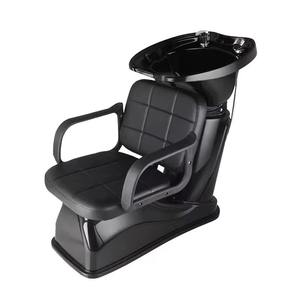 Sillón de Lavado de Cabello Semi-Reclinable de Cuero PU para Salón de Belleza, Spa y Baño - Uso Comercial, Venta al Por Mayor - Product Image 1