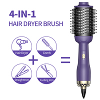 Peigne 3 en 1 rotatif volumateur en une étape Revair Reverse-Air sèche-cheveux et fer à lisser brosse sèche-cheveux