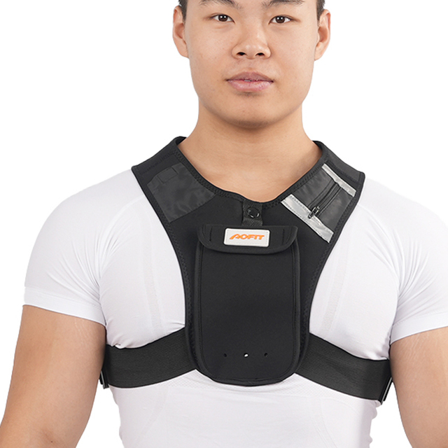 Reflective Marathon Adjustable Running Vest Phone Holder With Light Pockets for Sport