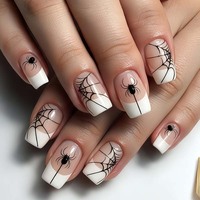 En gros Faux ongles à presser gothiques d'Halloween, motifs Momie, Bandage, Squelette, Araignée, pour Fête d'horreur