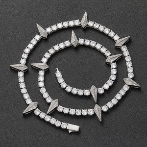 Collar de Cadena de Tenis de 5mm con Circonitas Cúbicas, Estilo Punk y Hiphop, para Hombre y Mujer, Hecho a Mano, Regalo de Aniversario de Bodas - Product Image 2