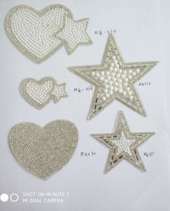 Borboleta branca Logo Sticker Hot Fix Cristal Rhinestone Ferro Personalizado em Patches para Decoração do Vestuário - Product Image 6