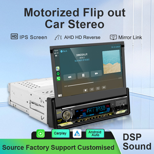<span class=keywords><strong>Autoradio</strong></span> tactile motorisé à écran rabattable SEMAITU Single Din avec Carplay et Android Auto sans fil, <span class=keywords><strong>autoradio</strong></span> 7 pouces avec Bluetooth - Product Image 2