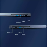 I7 laptop layar ganda 16 + 14 inci, komputer layar sentuh intel WIN 11 Core i7 10750H 32 2TB SSD Ultra ramping