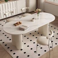 Ensembles de tables à manger de style moderne, en céramique de pierre amovible, en fer, meubles de salle à manger pour la maison, le bureau, utilisation polyvalente