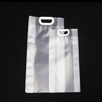 Sac en papier de riz transparent à impression personnalisée 1kg/5kg/10kg sac sous vide en brique de riz épaissie avec poignée sac d'emballage