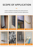 Mousse de Polyuréthane Blanche Étanchéité Imperméable Mastic Colle Liquide PU Agent Soufflant Adhésif d'Étanchéité en Aérosol pour Construction