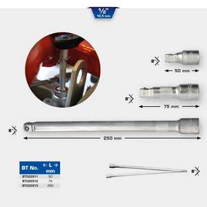 OUTILS BRILLANTS-BT022913 Rallonge oscillante 1/2 ''-EAN 4042146777671 ACCESSOIRES CLÉ À DOUILLE 1/2" - Product Image 2