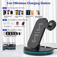 Station de Recharge Sans Fil 3 en 1, Support pour Téléphone Intelligent, pour iPhone 14 13 12, 15W, Nouveauté
