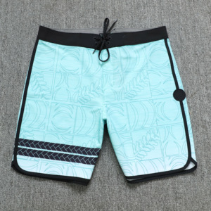 Shorts de bain pour hommes, séchage rapide, hydrofuges, avec cordon de serrage, pour la natation et le surf - Product Image 4