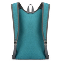 Sac à dos de sport pliable personnalisé pour l'extérieur, léger, pour la randonnée et les voyages, unisexe, en Oxford, avec fermeture éclair, double bretelles décontractées