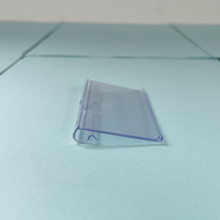 Porte-étiquette de prix en PVC transparent, bande adhésive pour données, porte-étiquette de rayon pour supermarché, accessoire d'aménagement de magasin de détail