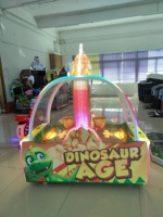 Machine de divertissement pour enfants à monnayeur, thème Âge des Dinosaures, avec balles à sauter, loterie à tickets et jeu d'arcade à rachat pour FEC