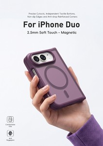 เคสโทรศัพท์พับได้หรูหรา 2.5 มม. รุ่นใหม่ สำหรับ DUO ป้องกันการกระแทก TPU+PC ป้องกันรอยนิ้วมือ แม่เหล็ก - Product Image 3