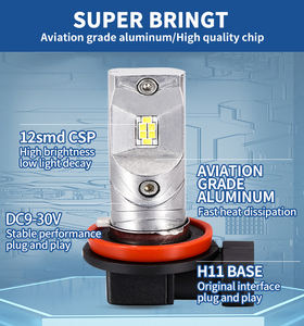 <span class=keywords><strong>Ampoule</strong></span> de phare antibrouillard LED H1 H4 H3 H8 H11 9005 9006 1100LM 12Smd LED Phare antibrouillard/phare de conduite - Product Image 2