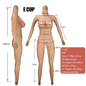 Лидер продаж, переодевание, костюм для мужчин и женщин, всего тела, искусственная Женская задница, киска с поддельными сиськами для трансгендеров - Product Image 4