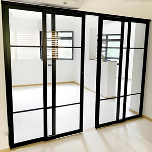 Puerta <span class=keywords><strong>Francesa</strong></span> de Plástico y Vidrio Moderna de la Mejor Calidad para Interiores de Hotel, Uso en Comedores de Villas, Impermeable, Marca TW, Modelo TW PK 014 - Product Image 6