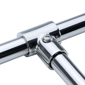 316 Stainless Steel Marine Tee Fitting 90 Degree Boat Hardware For <b>Yacht</b> Awning Insert - Product Image 2