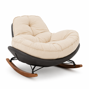 For Modern Luxury Rocking Recliner <b>Chair</b> Single Lounge Lazy Sofa Metal Frame Leisure- Living Room <b>Bedroom</b> Hotel Furniture - Product Image 1