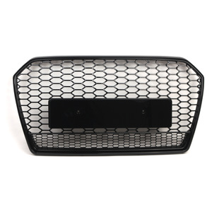 Rejilla Delantera para Audi A6 C7PA, Diseño Panal de Abeja, Negro Brillante, 4G0853651AG, Plástico ABS - Product Image 4