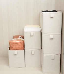 Foldable Fabric Wardrobe Drawer Closet Divider Cubes Containers Drawer Organiser Storage <b>Box</b> for Underwear <b>Clothes</b> - Product Image 4