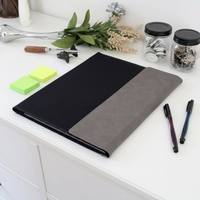 Portefeuille personnalisable en toile/éco-cuir gravable au laser avec bloc-notes - Ajoutez votre logo personnalisé au laser sur le portefeuille en cuir vierge