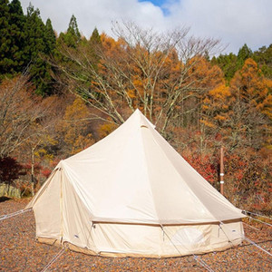 Tienda de Campaña Tipo Campana de Lona con Salida para Estufa, Tienda de Campaña Glamping para Exteriores de 4 Estaciones para Familias de 3 a 6 Personas - Product Image 6