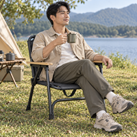 Chaise de camping pliante en tissu Oxford, acier au carbone, portable, pour plage, pique-nique, pêche, jardin, randonnée