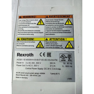Variateur de vitesse HCS01.1E-W0054-A-03-B-ET-EC-EC-NN-NN-FW HCS01.1E-W0054-A-03-B-ET-EC-EC-NN-NN-FW HCS01.1E-W0054-A-03-B-ET-EC-EC-NN-NN-FW - Product Image 5