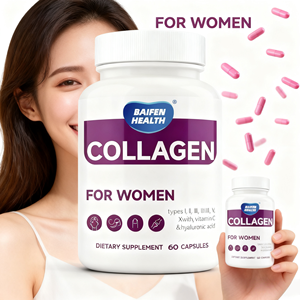 OEM/ODM Multi-Kollagen-Kapseln Meereskollagen für Erwachsene Leicht Löslich Vitamin C für Frauen 2 Kapseln Täglich 60-Kapseln-Flasche - Product Image 3