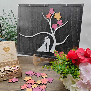 UIONEN Craft DIY 0387 Signe de mariage classique Décoration de bureau Boîtes en acrylique One-Piece Custom - Product Image 5