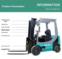 Chariot élévateur électrique PULLEN 1,5T à traction intégrale avec poste de conduite assis pour la manutention de petits volumes de marchandises et le chargement/déchargement