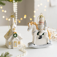 Noël en céramique maison soldat décoration arbre de Noël pendentif créatif cadeau de Noël