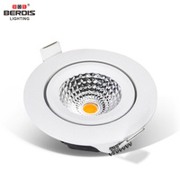 DC24V Dimmable Cutout 68mm 5W 7W gradation Spot lentille aluminium moulé sous pression plafond encastré rond IP65 Led Downlight