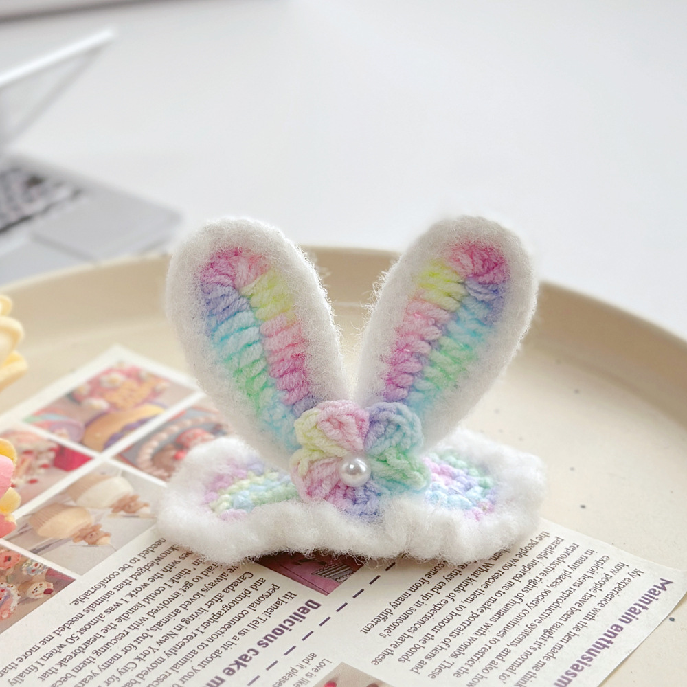 Orecchie colorate a segmenti - marshmallow