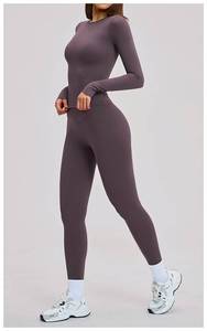 Conjunto Deportivo para Mujer, Top Corto con Cuello Cuadrado, Camiseta de Manga Corta, Leggings de Cintura Alta, Pantalones Anchos, Conjunto de Yoga - Product Image 4