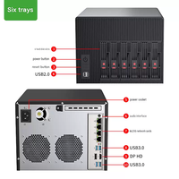 Serveur NAS BKHD Q670 6 baies 8 baies Intel 12e 13e 14e génération DDR5 4 x 2.5G 8 SATA M2 NVMe