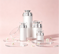 Pot à crème sous vide 15-100 ml en acrylique, distributeur de lotion/crème, emballage cosmétique