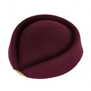 Wholesale Hotel Front Desk Etiquette Flight Attendant <b>Hat</b> Performance Aviation Stewardess Felt Fedora <b>Hats</b> Women - Product Image 2