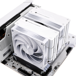 Thermalright Frost Tower 140 WHITE ชุดระบายความร้อนซีพียูแบบลม พร้อมฮีทไปป์ 7 เส้น พัดลมคู่ 2400RPM 1850RPM PWM สำหรับ LGA1700 AM5 - Product Image 6