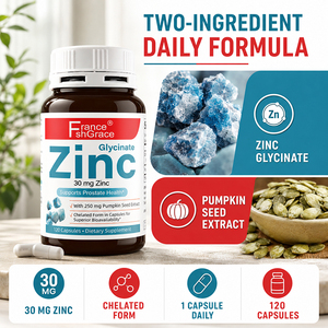 Nutraceutical Shecome Zinc <b>Supplement</b> Manufacturer with Pumpkin Seed for Prostate Health Support 120 Zinc Glycinate Capsules - Product Image 2