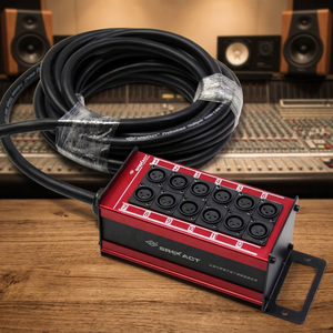 Câble multipaire SREXACT 12 canaux XLR pour boîtier de scène avec câble audio multiconducteurs de 30 m - Product Image 1