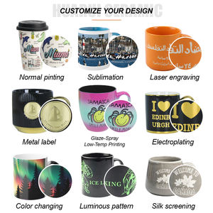 Tasses en céramique personnalisées sur <span class=keywords><strong>le</strong></span> thème de l'océan avec des motifs de <span class=keywords><strong>phare</strong></span>, d'ancre, de coquillage et de voilier pour les grossistes en cadeaux souvenirs - Product Image 3