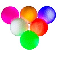 Светодиодный светящийся мяч для гольфа с 3-слойной LED-подсветкой, напрямую от производителя, для ночных гольф-полей и тренировочных площадок, подарок для любителей гольфа