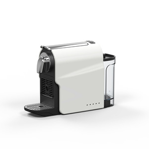 Machine à café à capsules compatible Nespresso, pression 16-20 bars, réservoir d'eau de 1,5 L, semi-automatique, blanc, gris, noir - Product Image 1